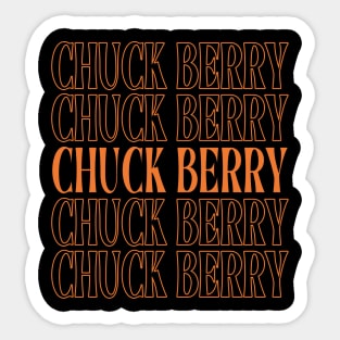 Retro Gifts Name Chuck Personalized Styles Sticker